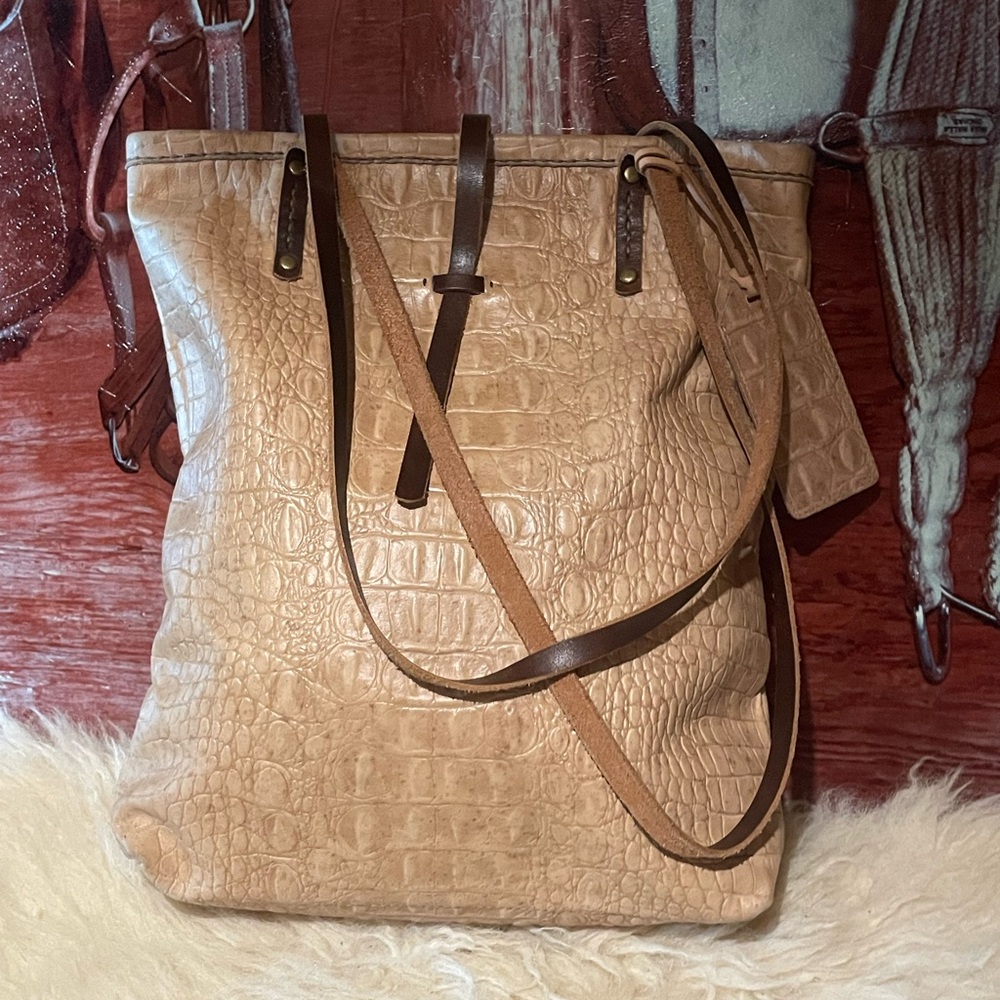 Bauxo leather tote bag